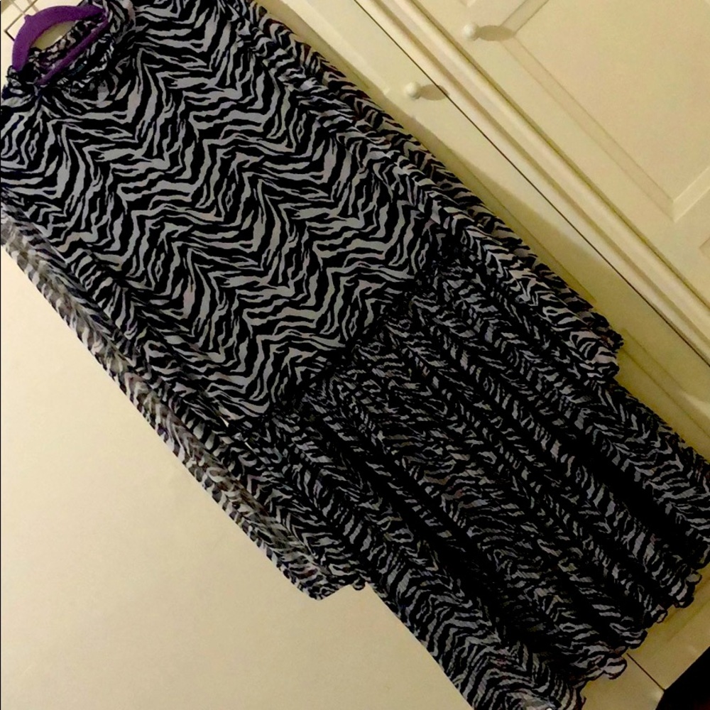 Zebra print dress